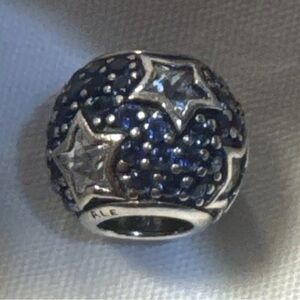 Authentic retired Pandora pave stars charm
